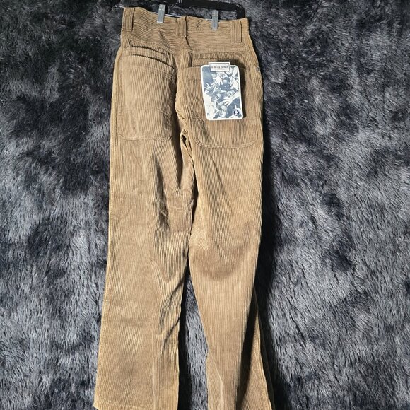 Arizona Jean Co Corduroy Pants Mens W28 L30 Cream Beige Vintage Deadstock NWT 19 - Picture 5 of 10